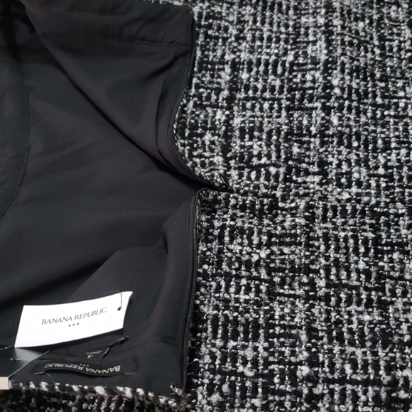 NWT Banana Republic black&gray tweed circle skirt - Picture 8 of 8